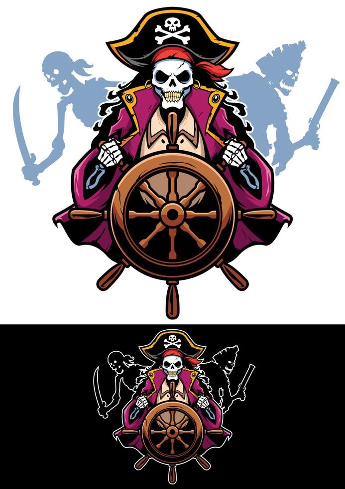 Dead Pirates Mascot vector