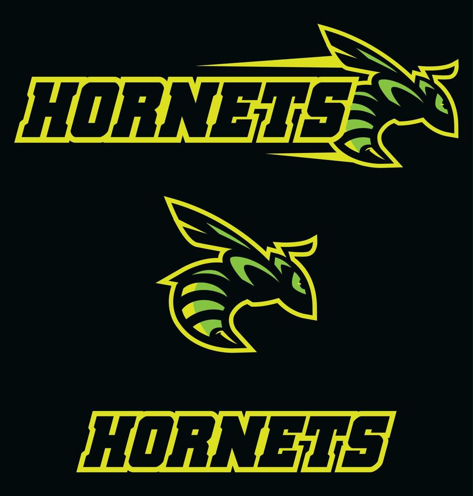 Hornets Team Mascot vector