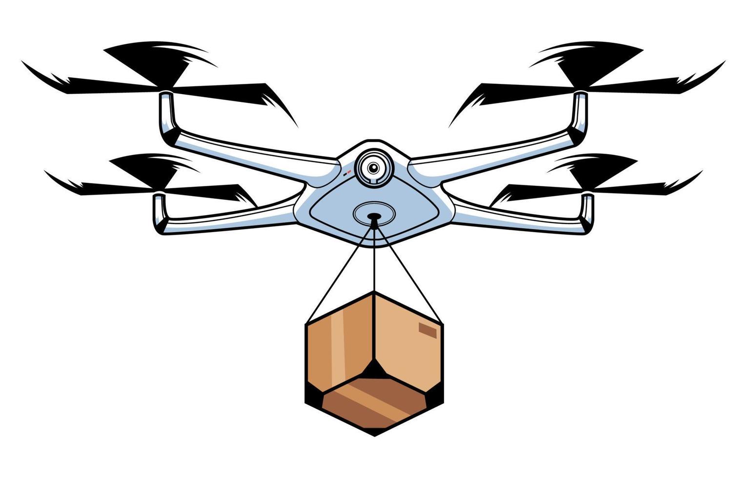 Drone Delivery Symbol vector