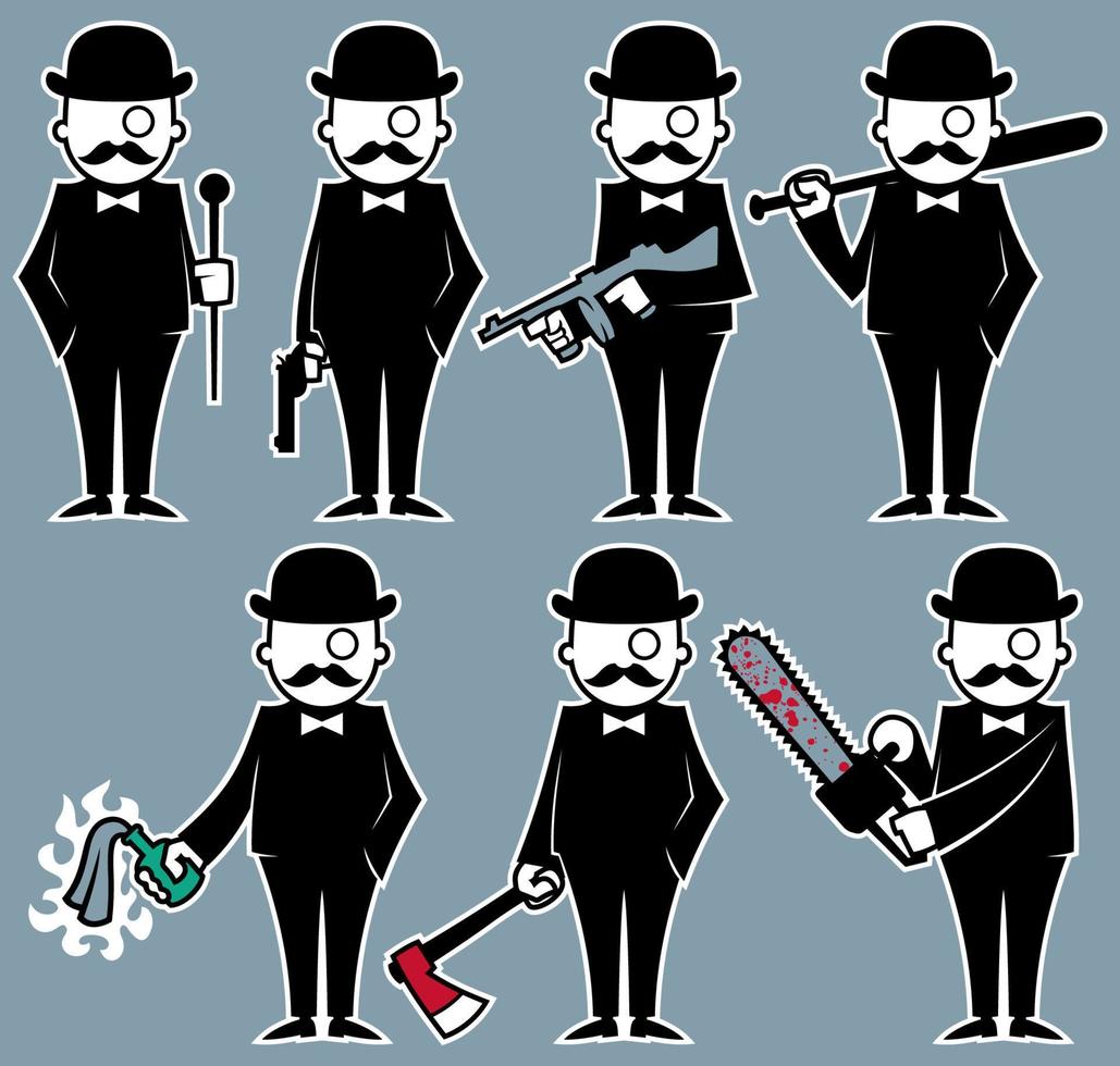 Hipster Dangerous Set vector