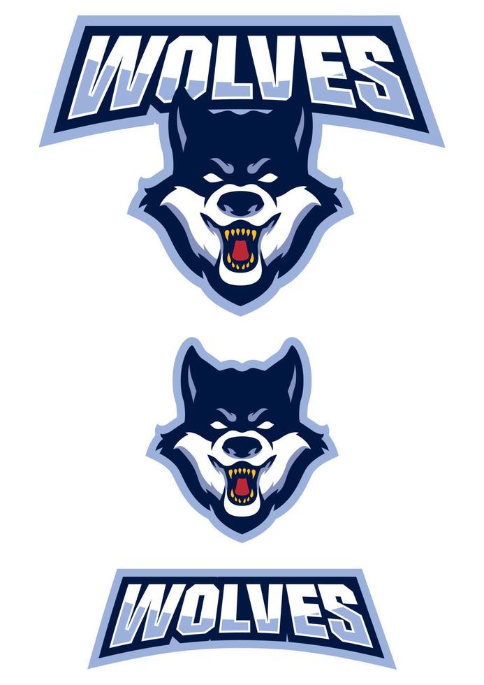 Wolves Team Mascot vector