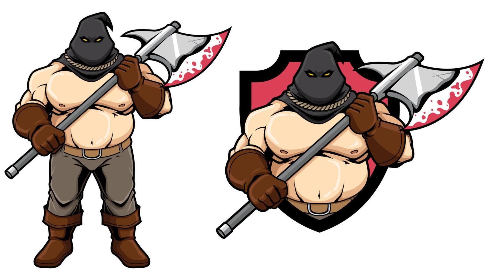 Executioner Fantasy Mascot vector