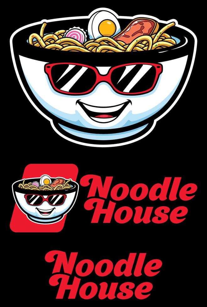 Noodle House Mascot vector