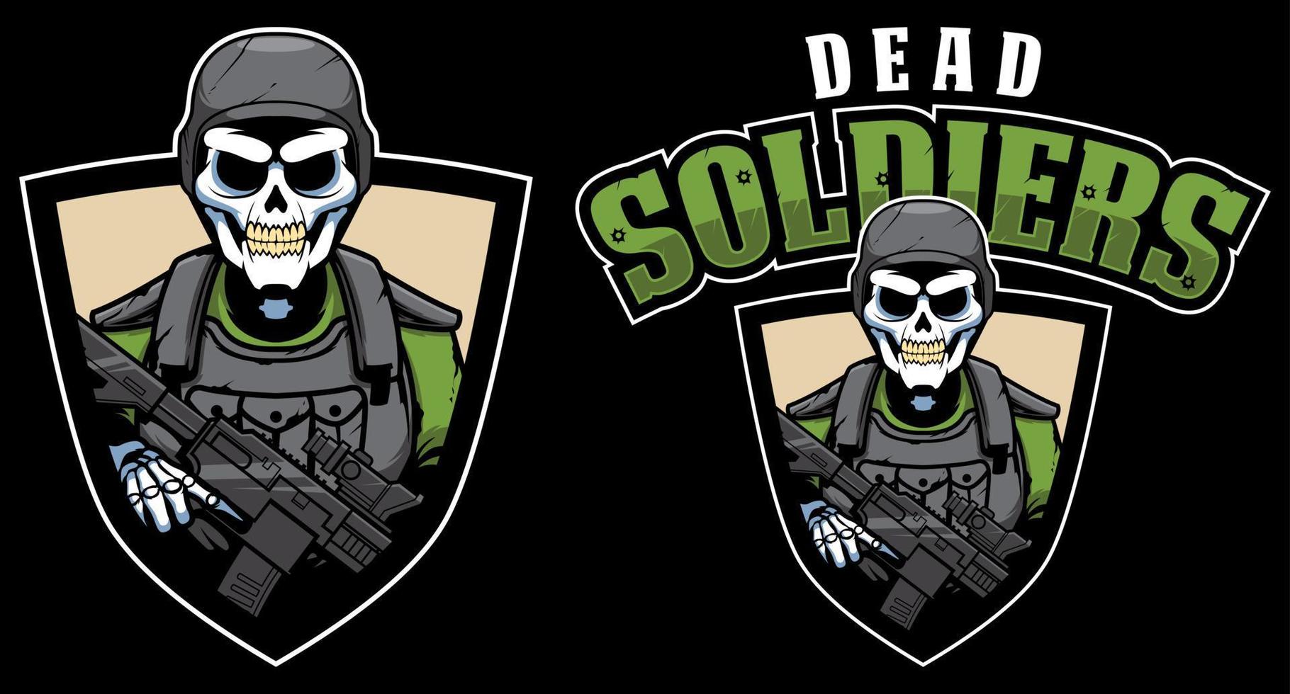 Dead Soldiers Mascot vector