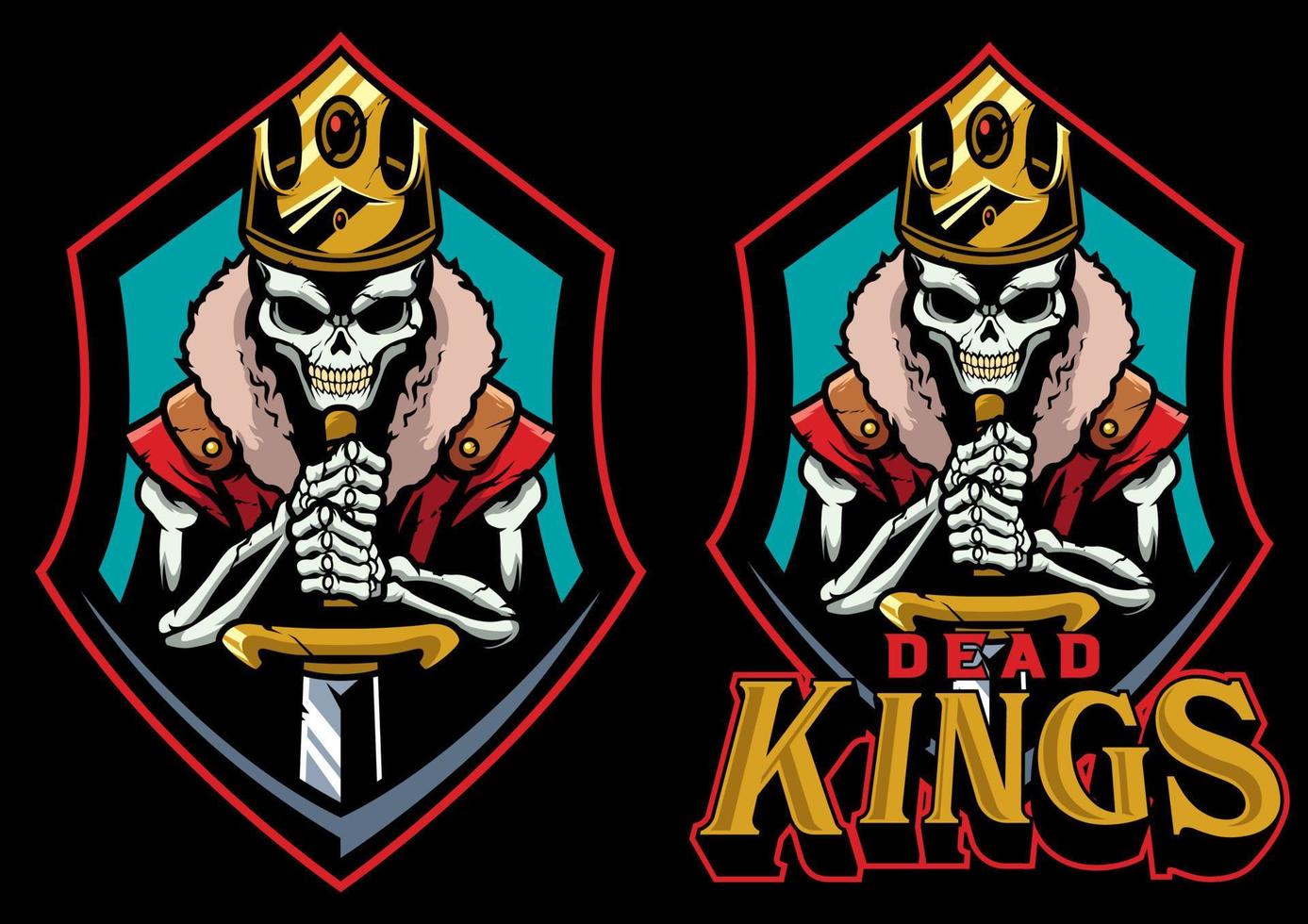 Dead Kings Mascot vector