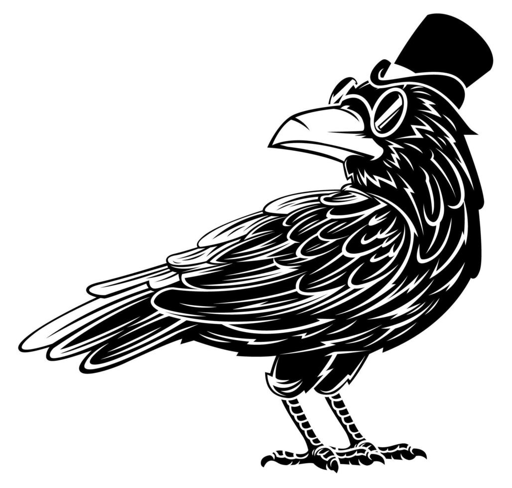 Mister Crow Mascot vector