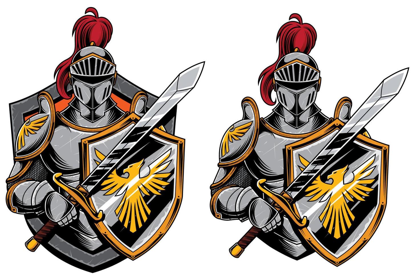 Knights Mascot Design vector