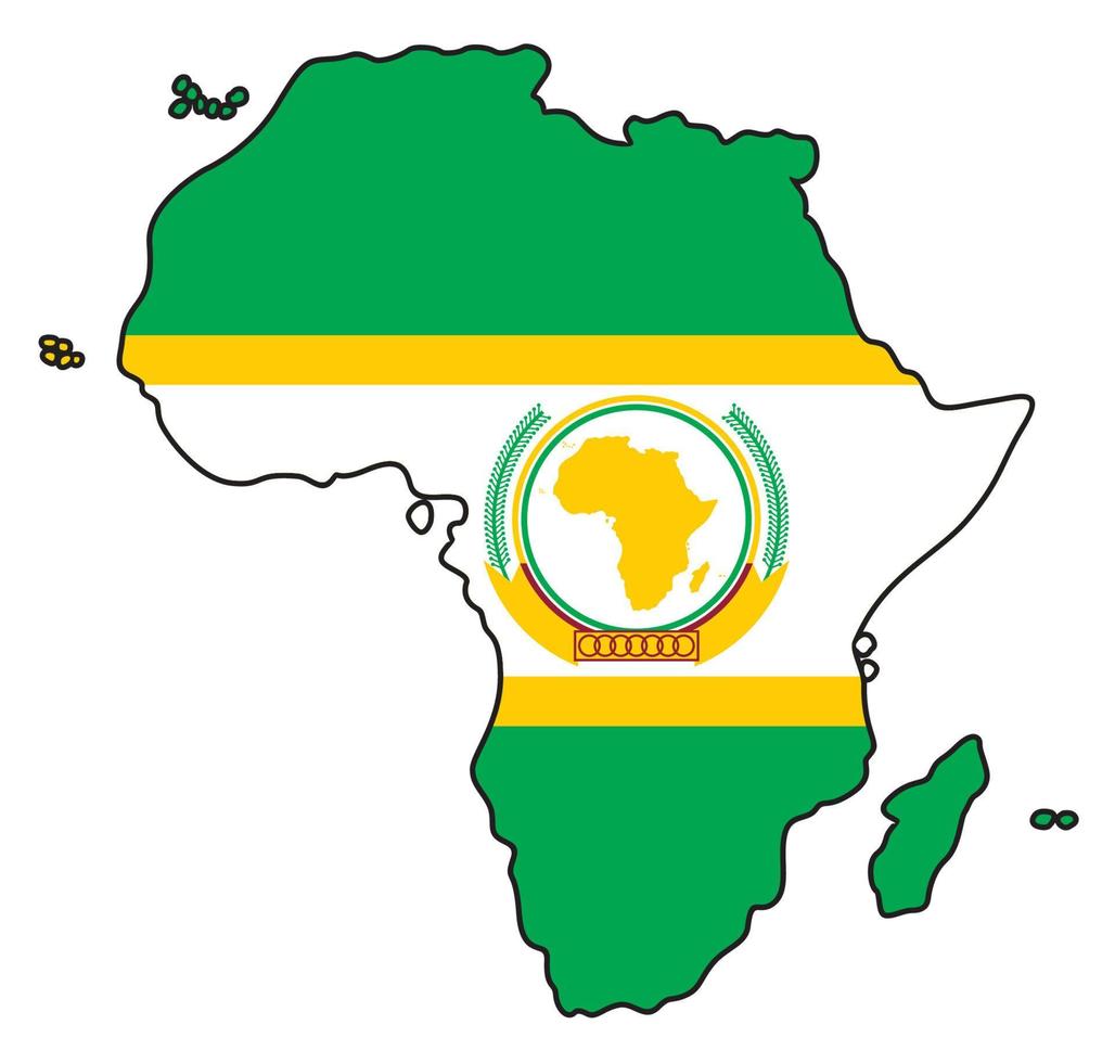 símbolo de la unión africana vector