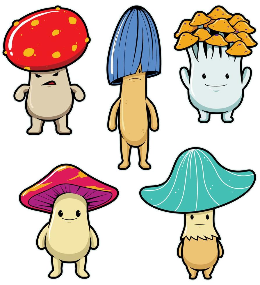 Psilocybin Magic Mushrooms vector