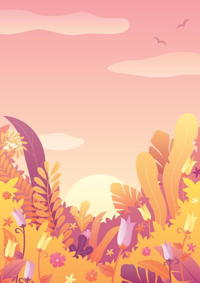 Nature Background Autumn Sky vector