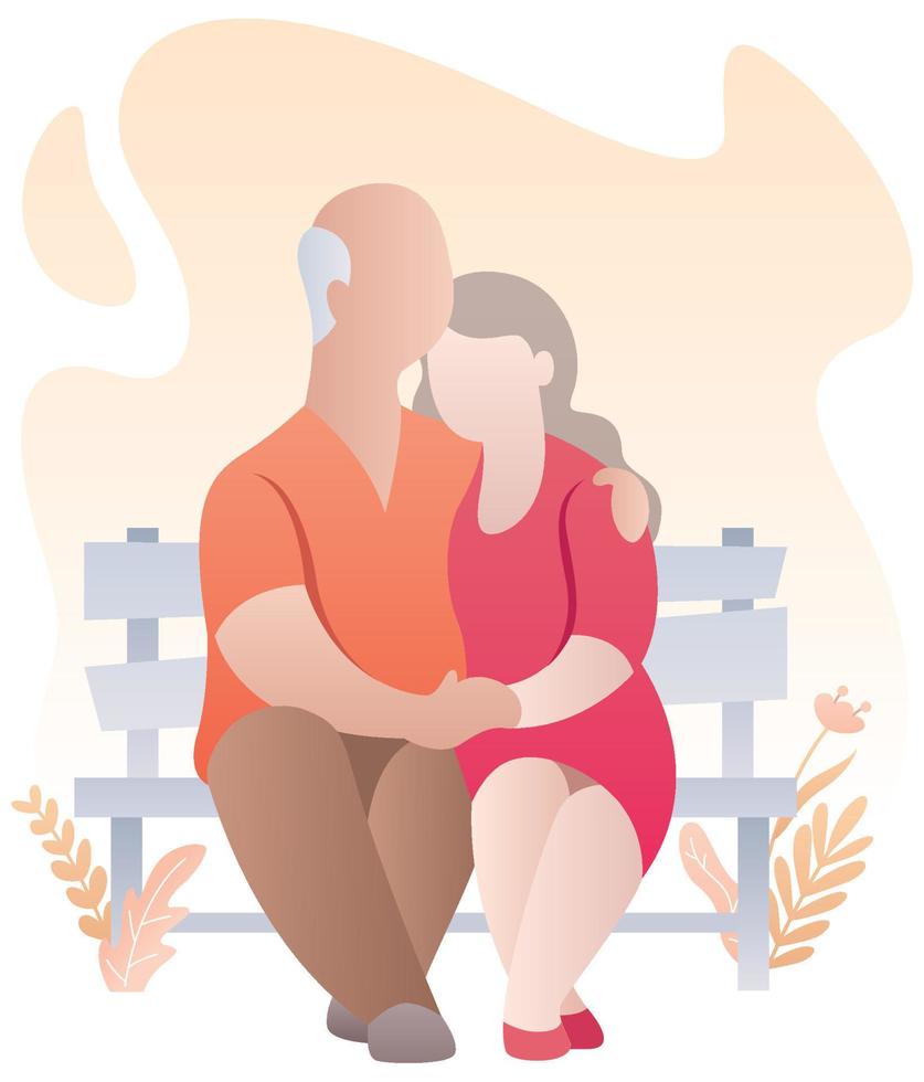 Old Couple 2 vector