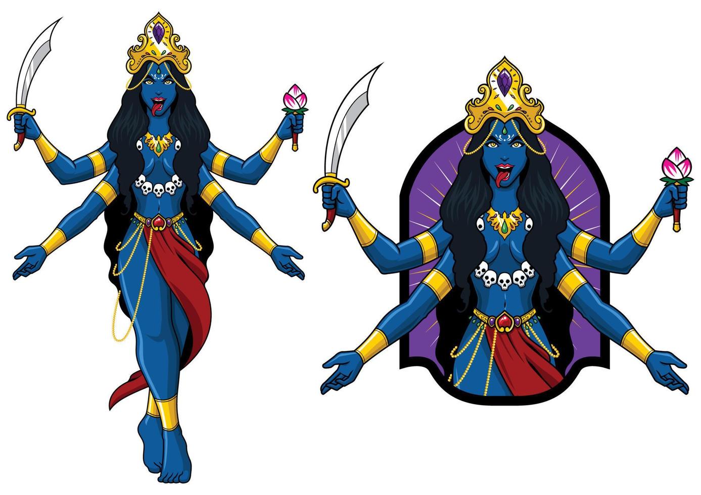 Kali Indian Goddess vector