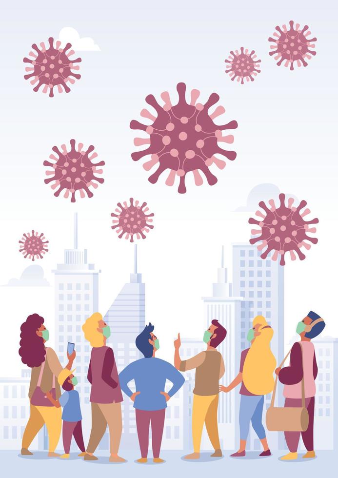 Pandemic Viruses Concept vector