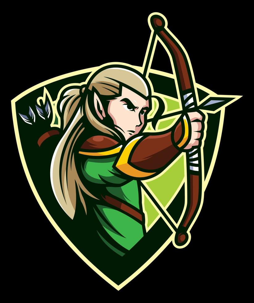 Elves Fantasy Mascot vector