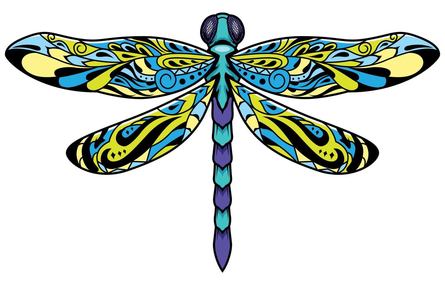 Dragonfly Mascot Illustration vector