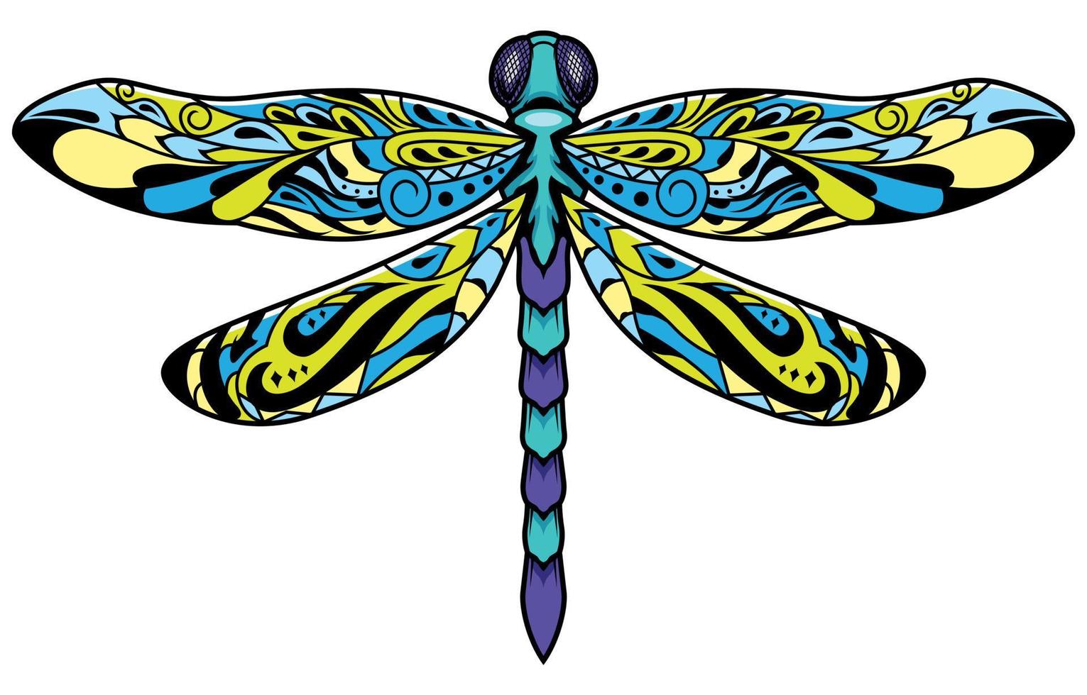 Dragonfly Mascot Illustration vector