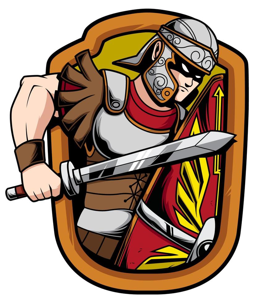 Legionnaire Mascot Design vector