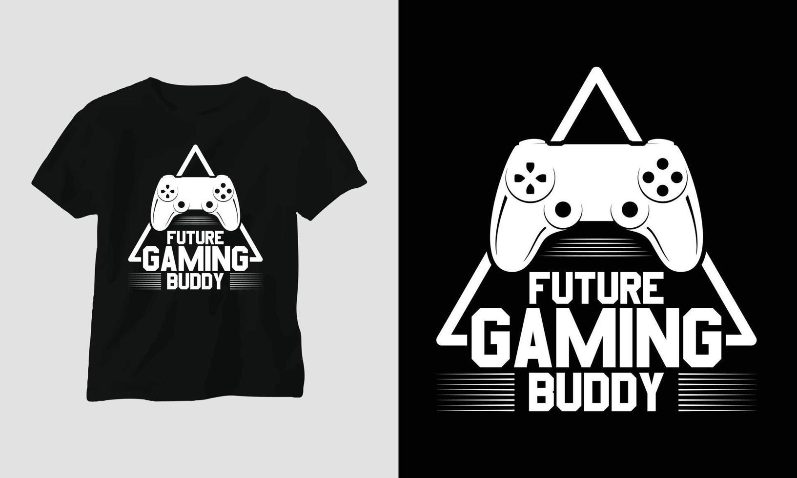 futuro compañero de juego - diseño de ropa y camiseta svg de juego vector