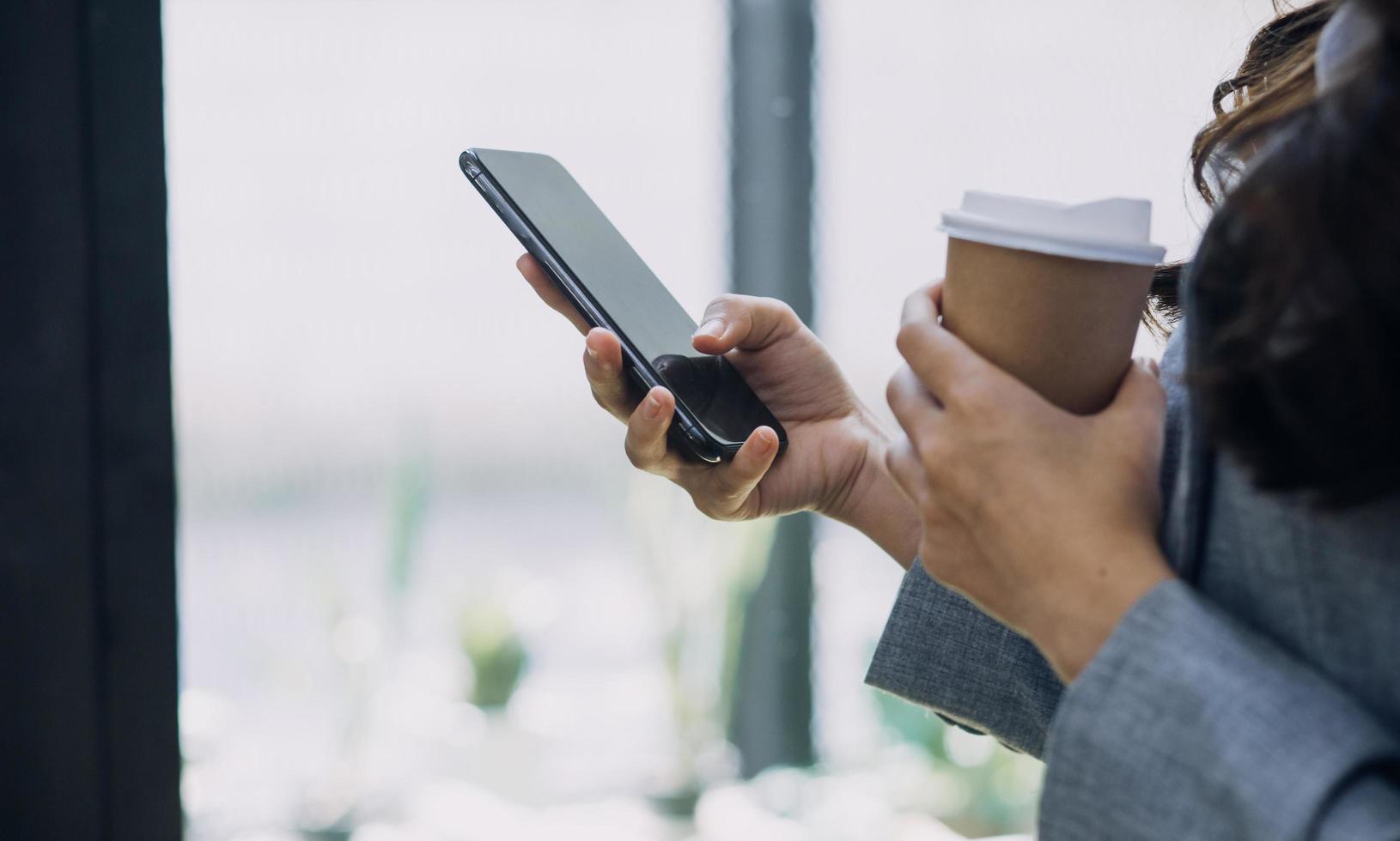 KPI Business Analytics Data Dashboard. Analyst Using Computer photo