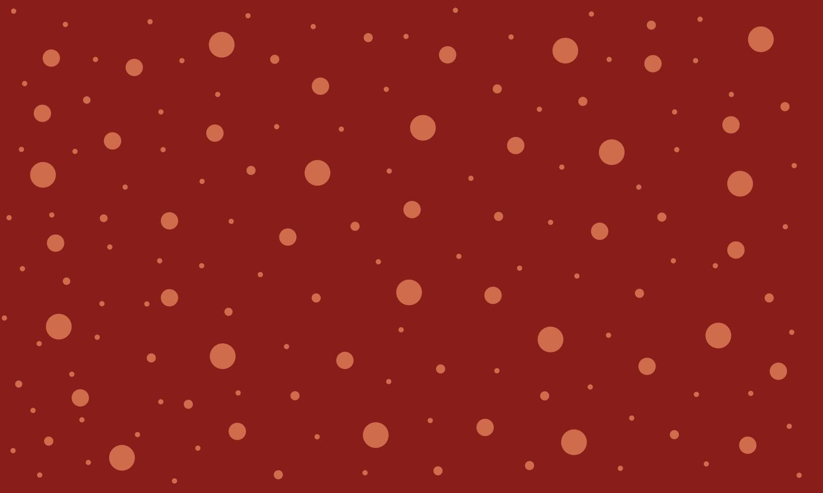 Flat design red polka dot pattern vector