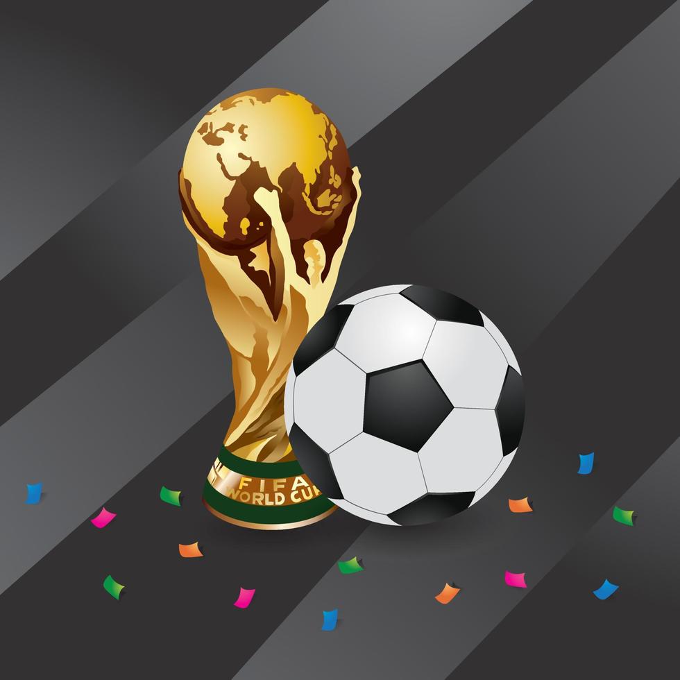 un vector del trofeo de la copa mundial de la fifa