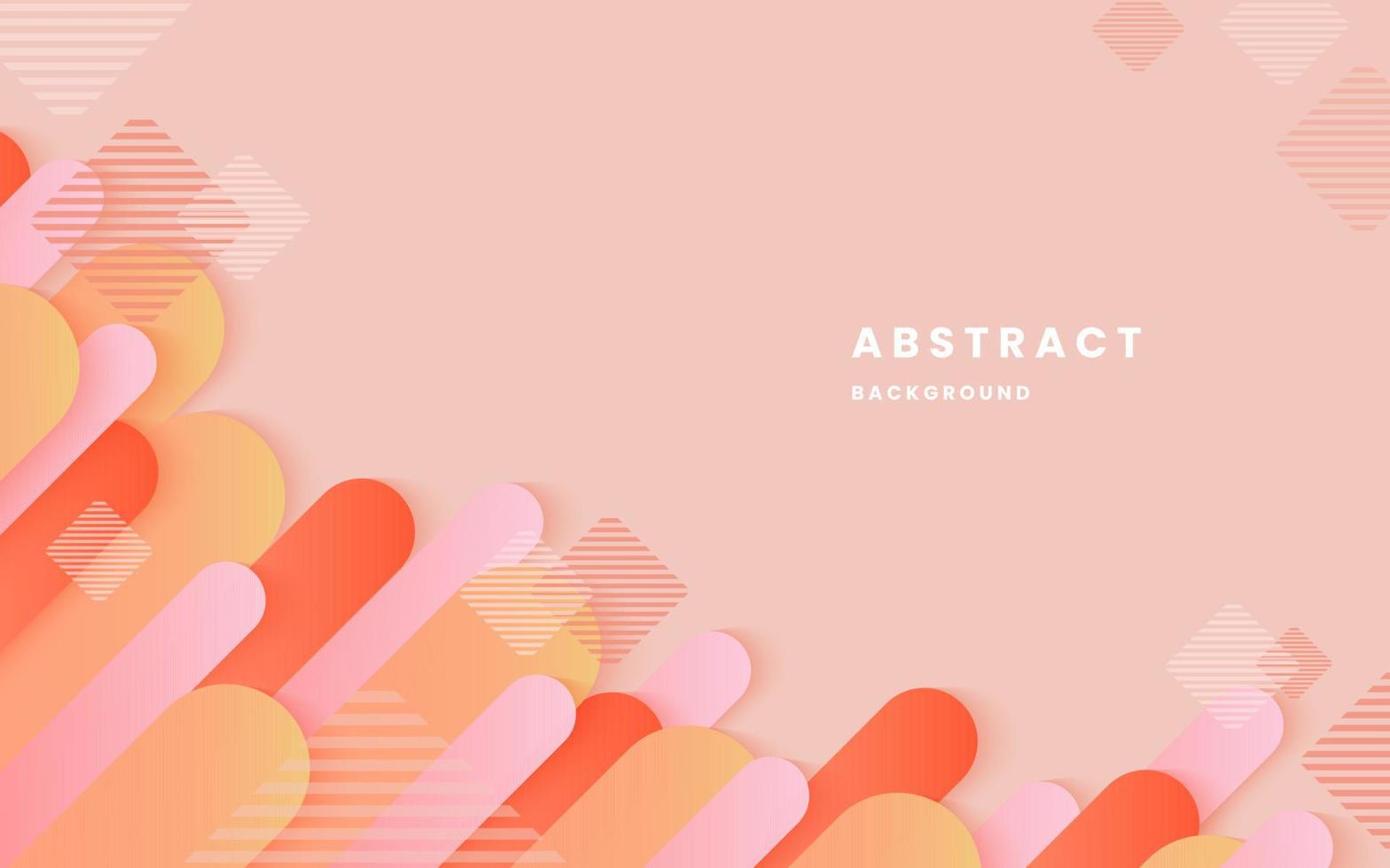 Minimal abstract pink and orange modern elegant design background. minimal geometric background. dynamic shapes composition. illustration vector 10 eps.