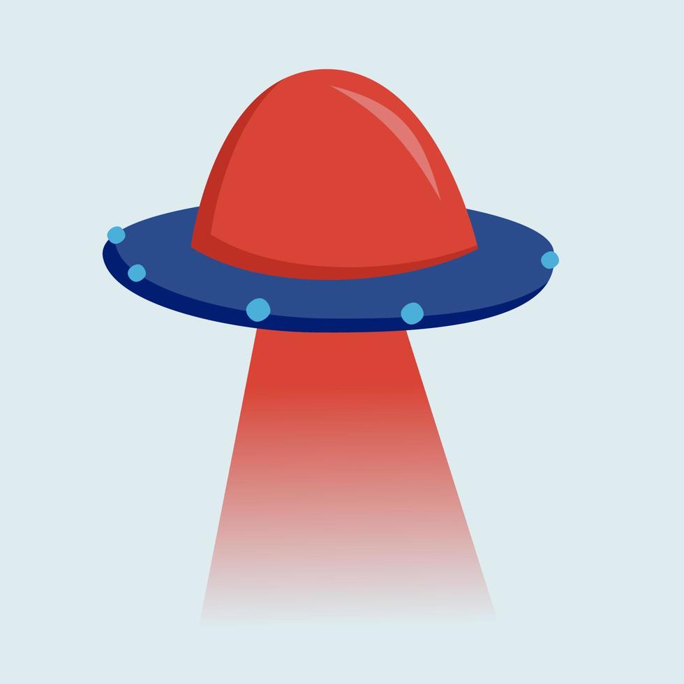 ufo or flying saucer illustrations. cute style vector illustration or clipart suitable for web design, poster, banner, and app design. futuristic technologies theme.