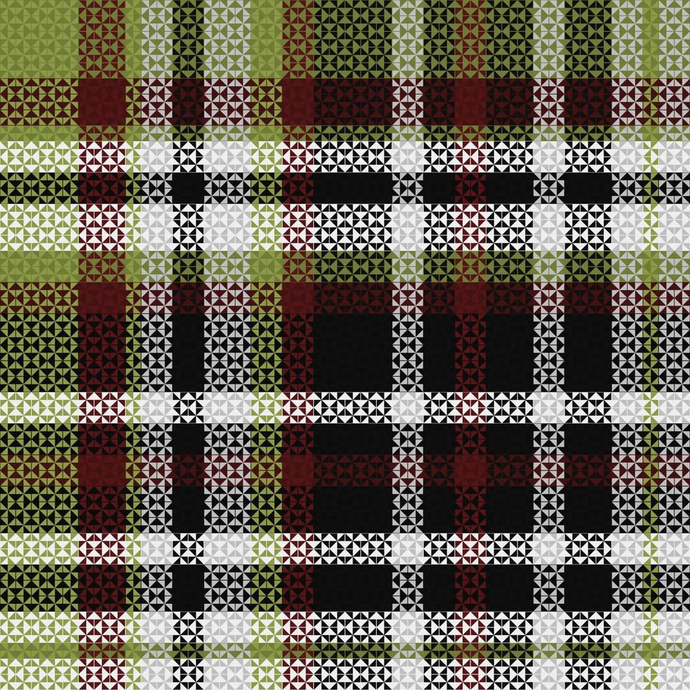 Tartan or plaid winter color pattern. vector