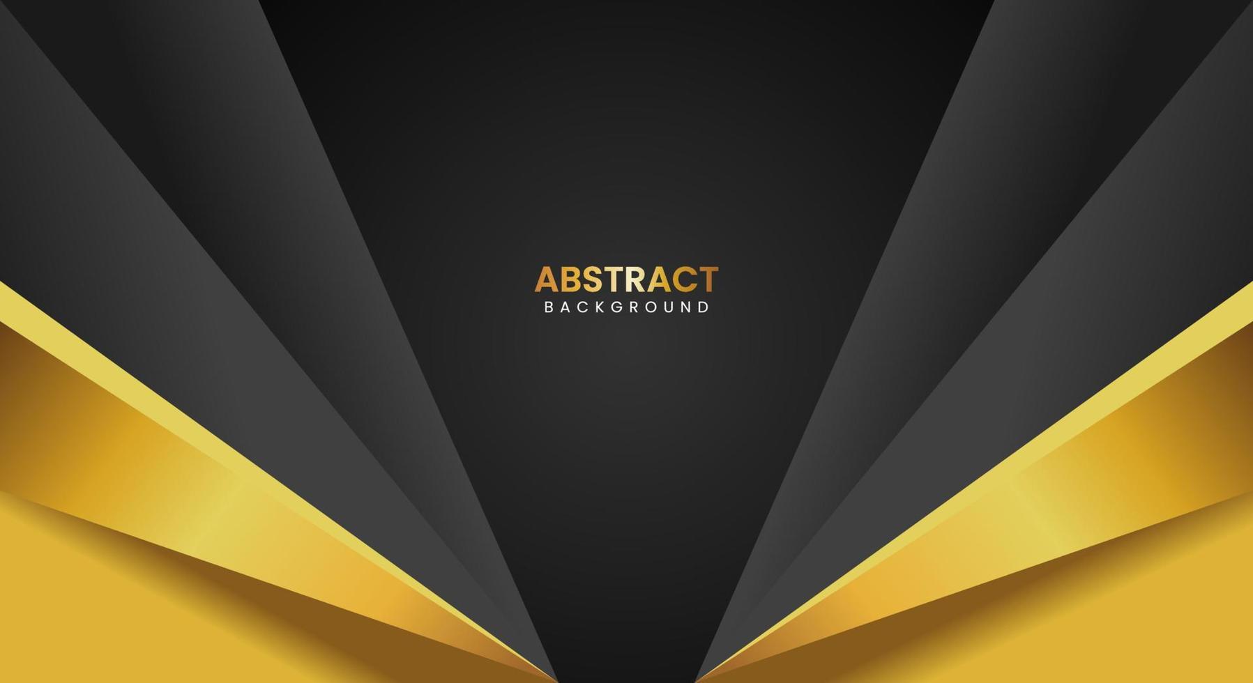 Modern dark with golden black background vector