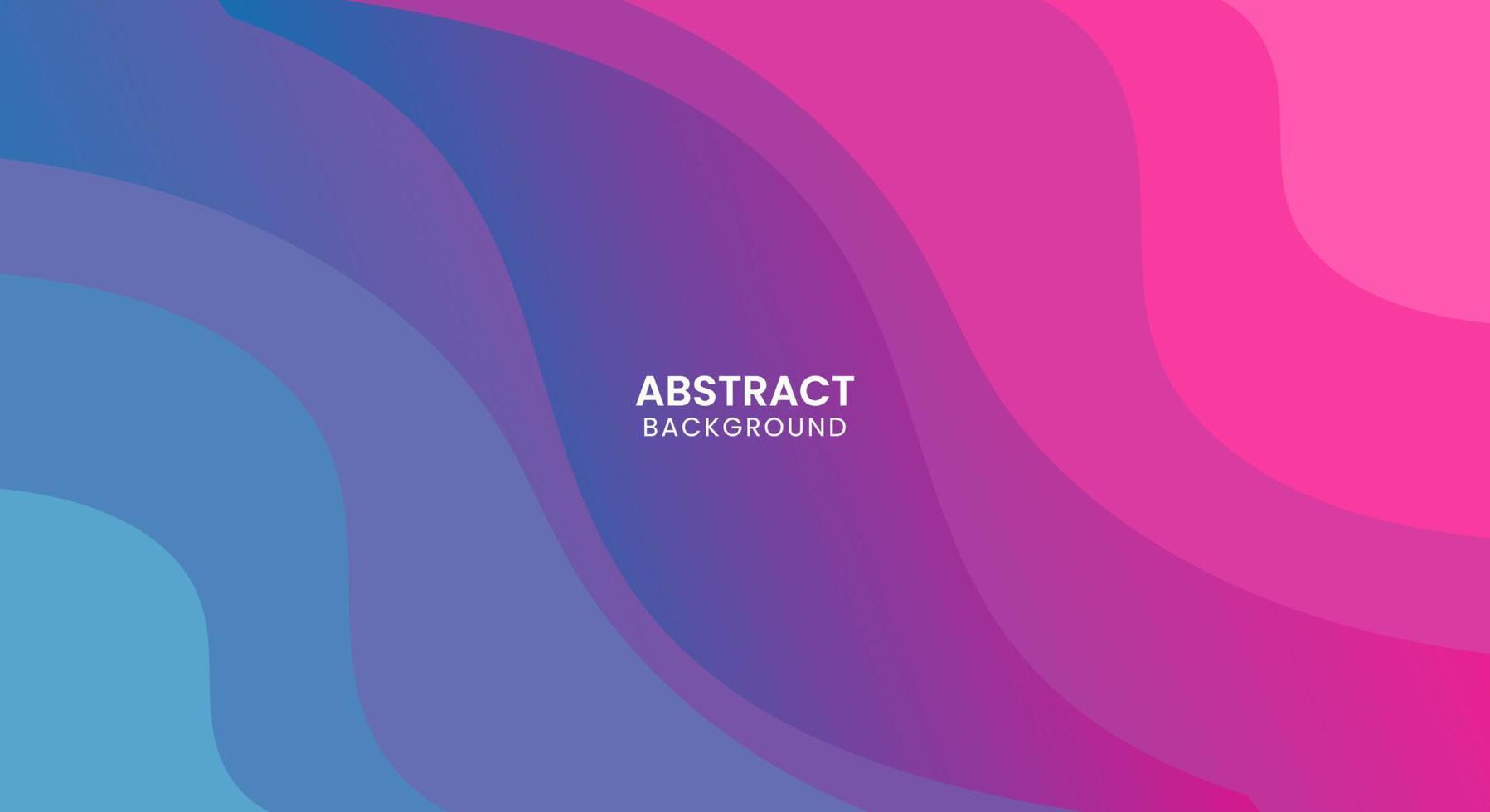 Wavy gradient colorful pink and blue background vector