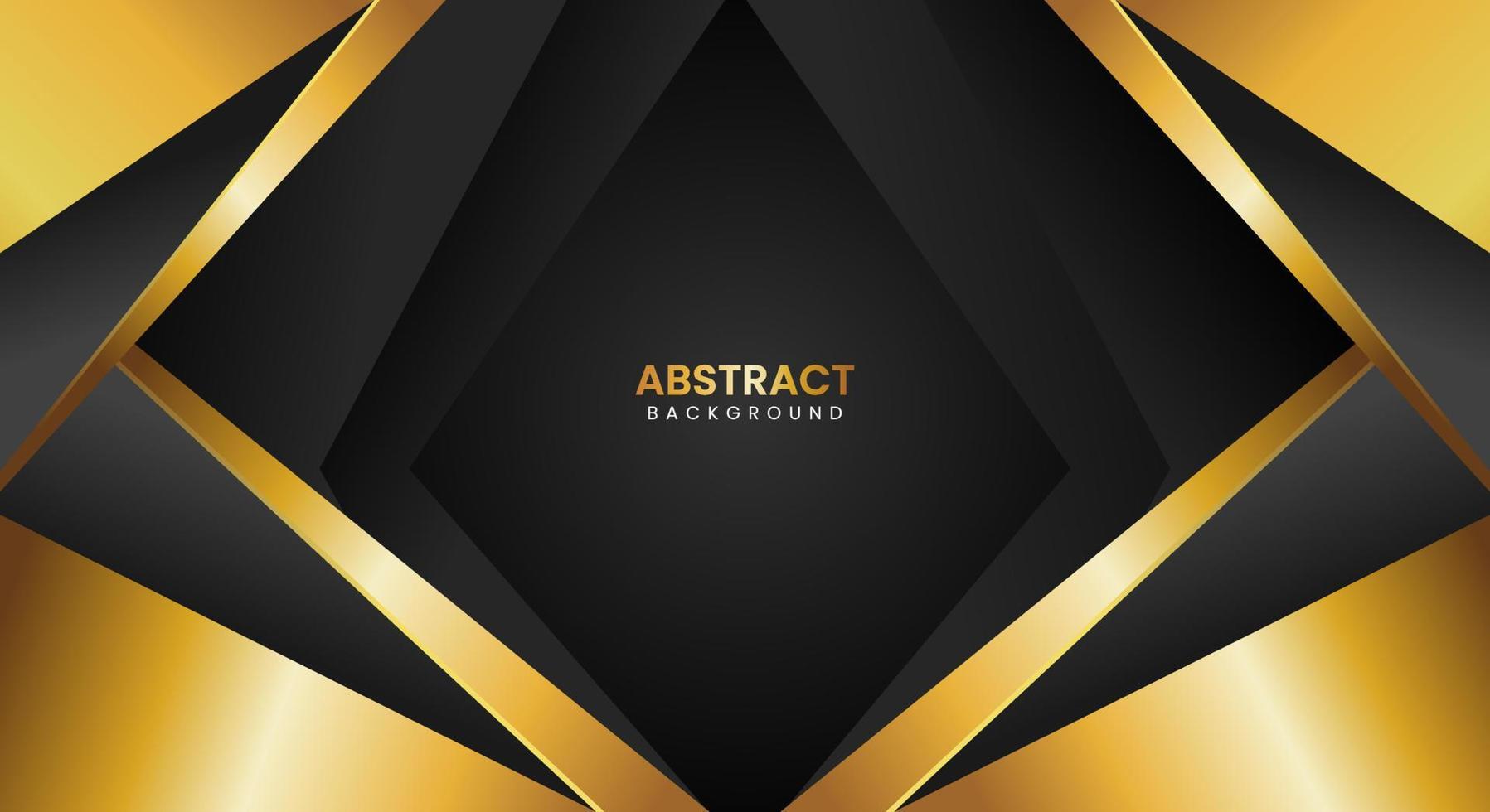 Modern dark with golden black background vector