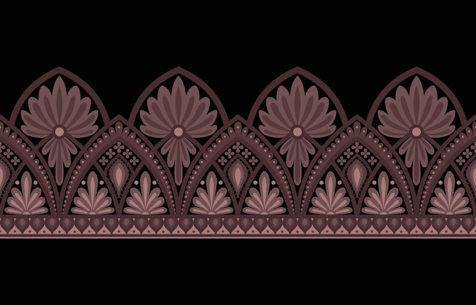 Geometric ethnic pattern seamless flower color oriental. seamless pattern. Design for fabric, curtain, background, carpet, wallpaper, clothing, wrapping, Batik, fabric Vector illustration.