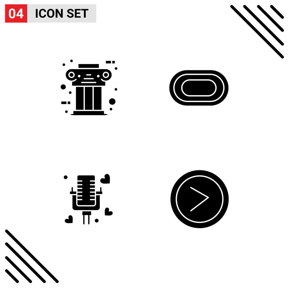 Set of Modern UI Icons Symbols Signs for greek talking column olympic married Editable Vector Design Elements