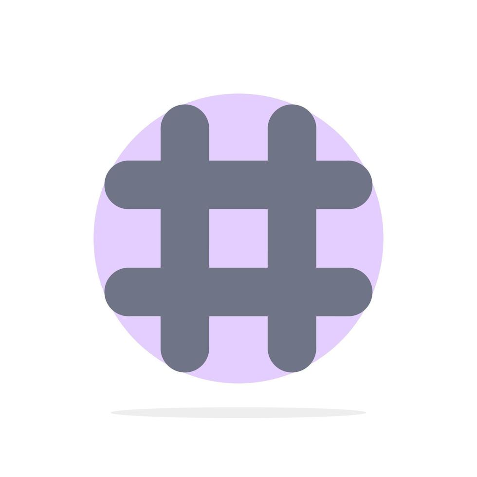 seguir etiqueta hash tweet twitter círculo abstracto fondo color plano icono vector