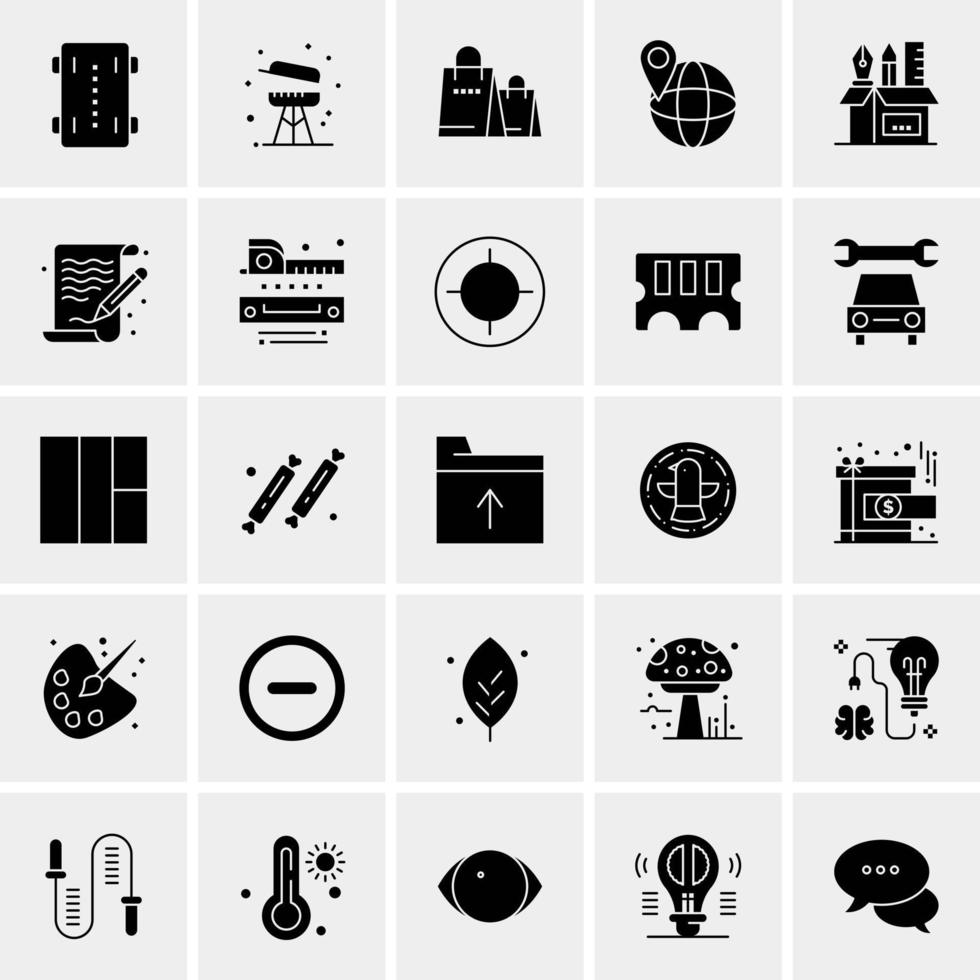 25 Universal Business Icons Vector Creative Icon Illustration to use in web and Mobile Related project