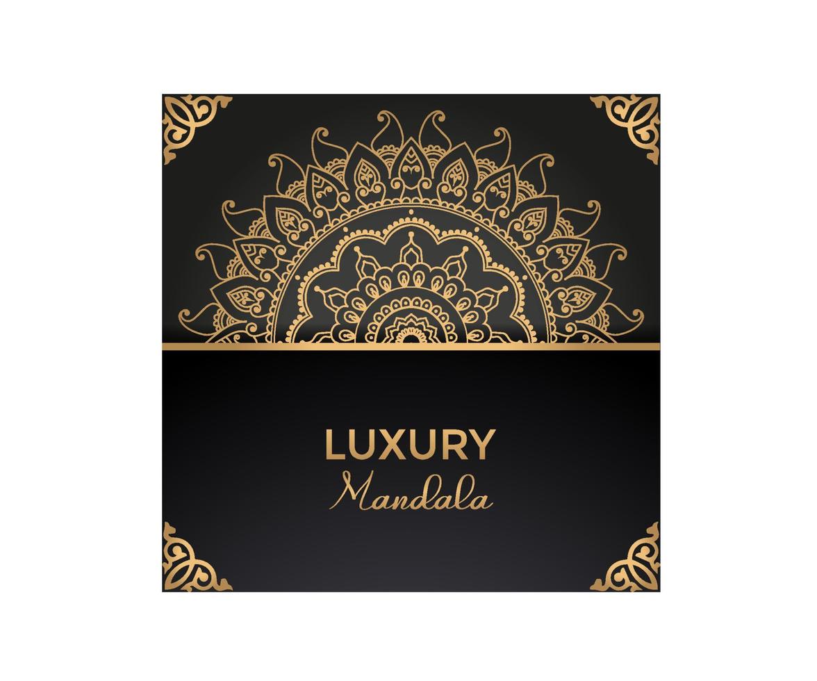 Luxury mandala design vector