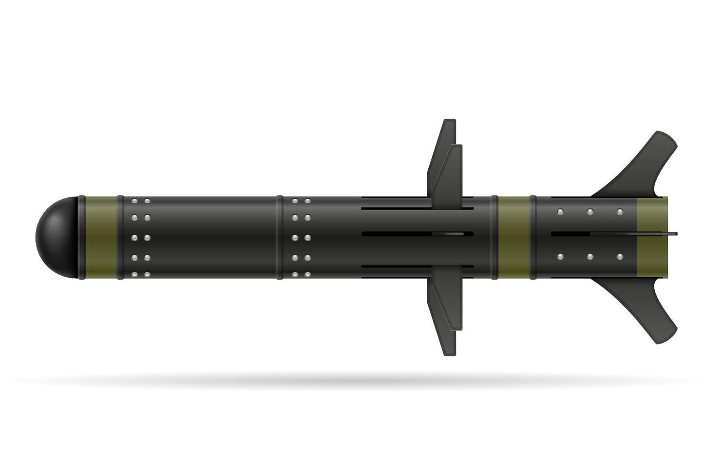 hand portable missile system vector illustration isolated on white background