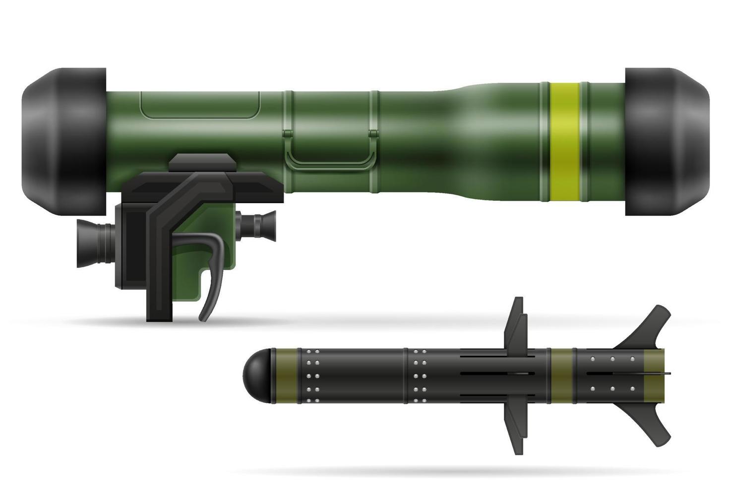 hand portable missile system vector illustration isolated on white background