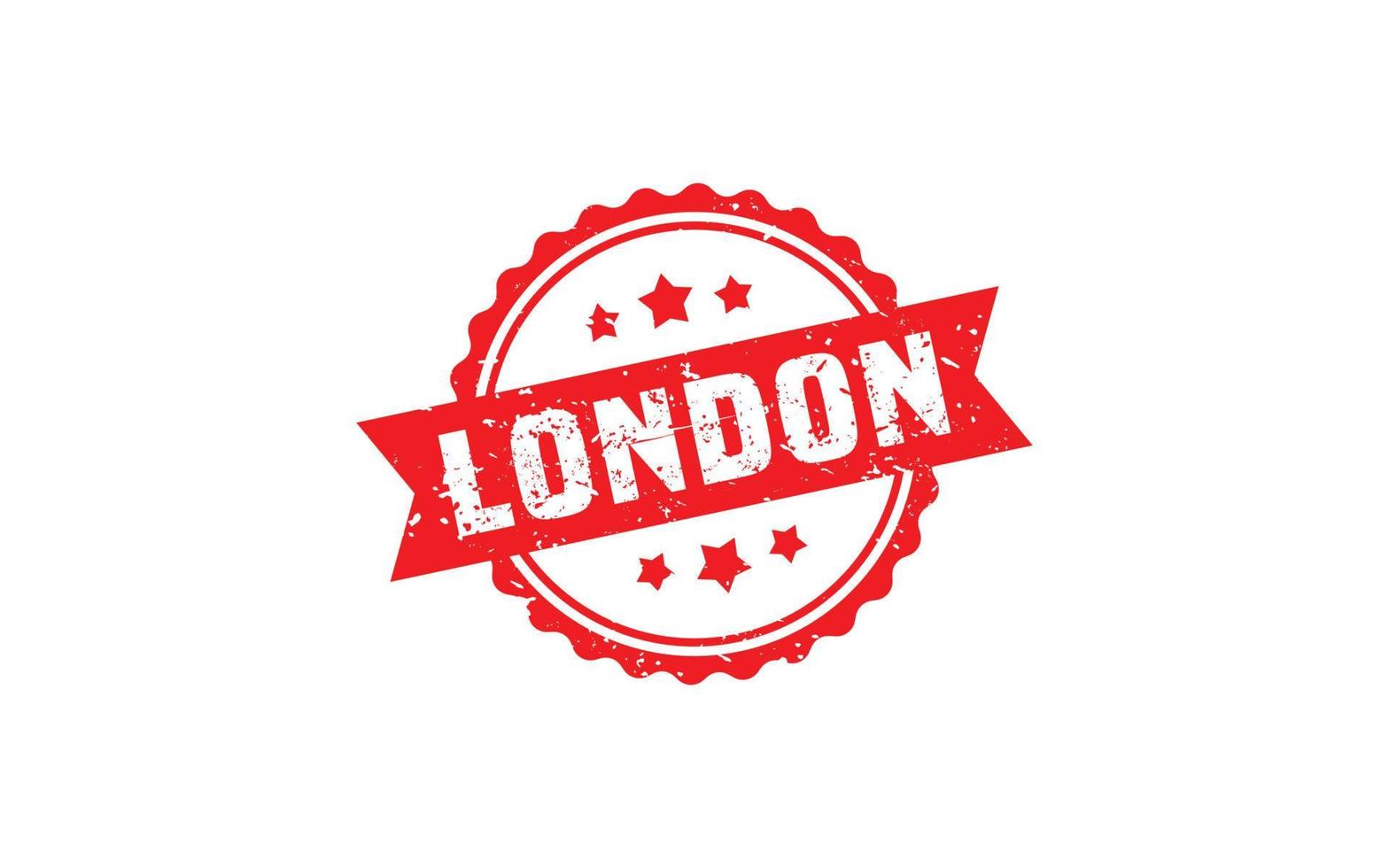 LONDON rubber stamp texture with grunge style on white background vector