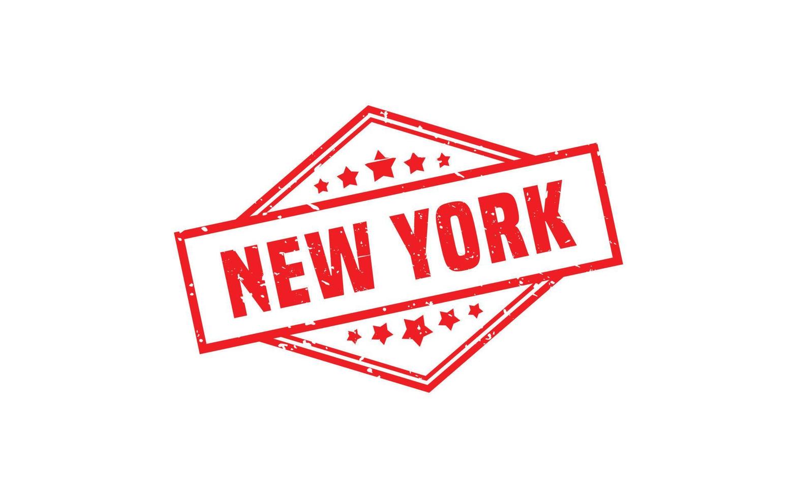 textura de sello de goma de nueva york con estilo grunge sobre fondo blanco vector