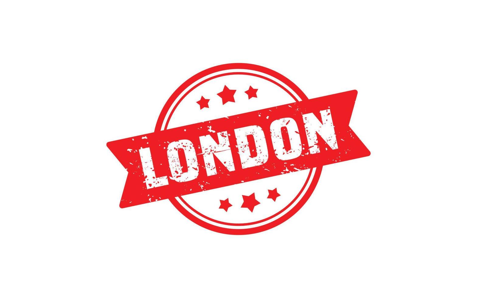 LONDON rubber stamp texture with grunge style on white background vector