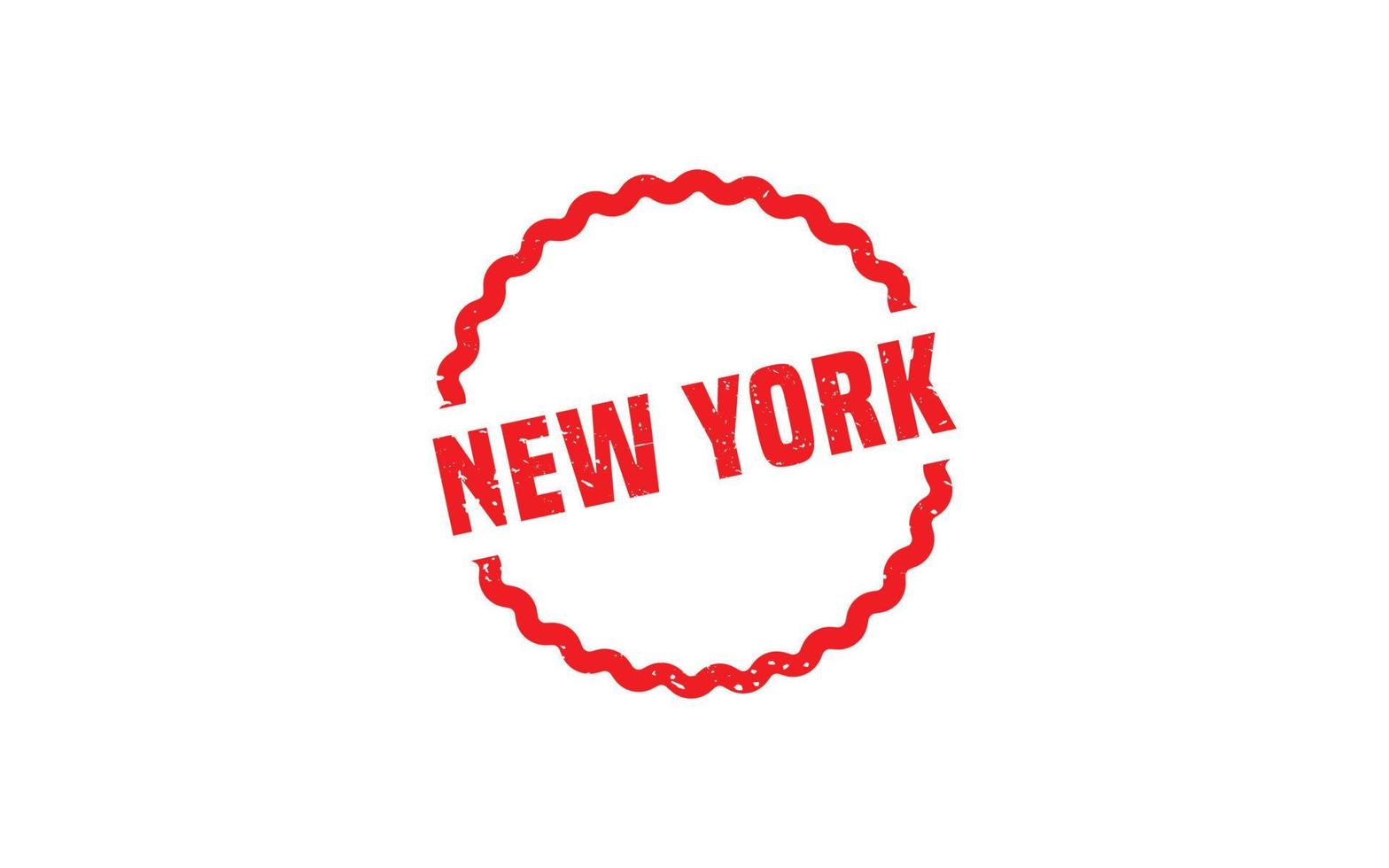 textura de sello de goma de nueva york con estilo grunge sobre fondo blanco vector