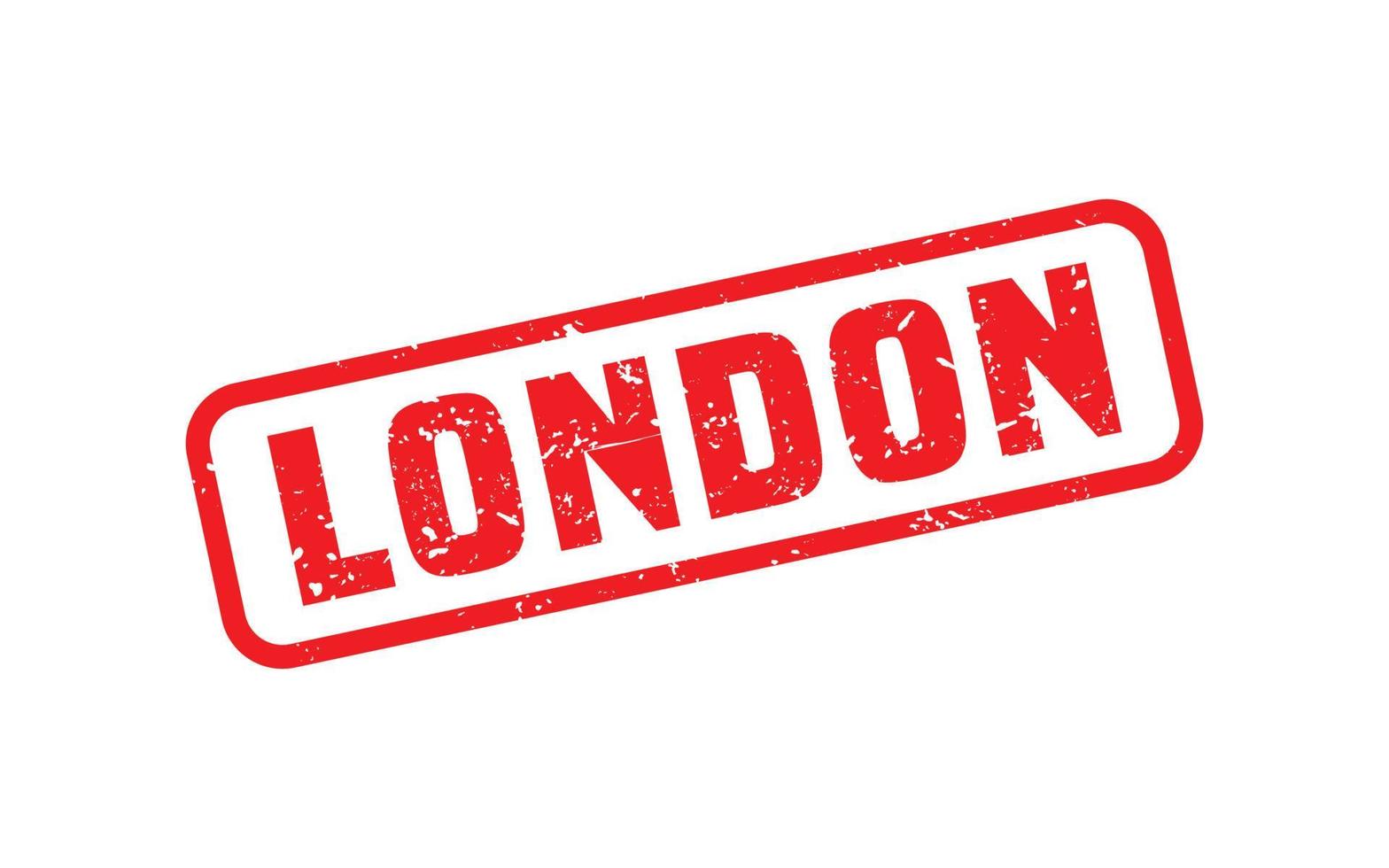 LONDON rubber stamp texture with grunge style on white background vector