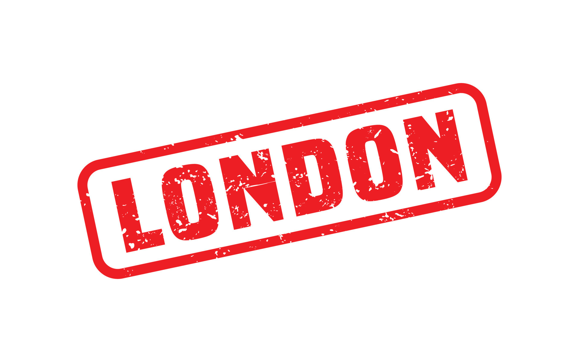LONDON rubber stamp texture with grunge style on white background