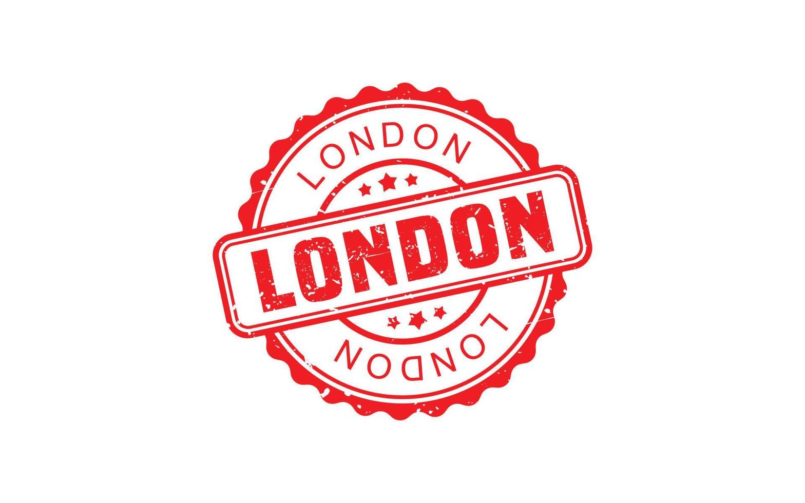 LONDON rubber stamp texture with grunge style on white background vector