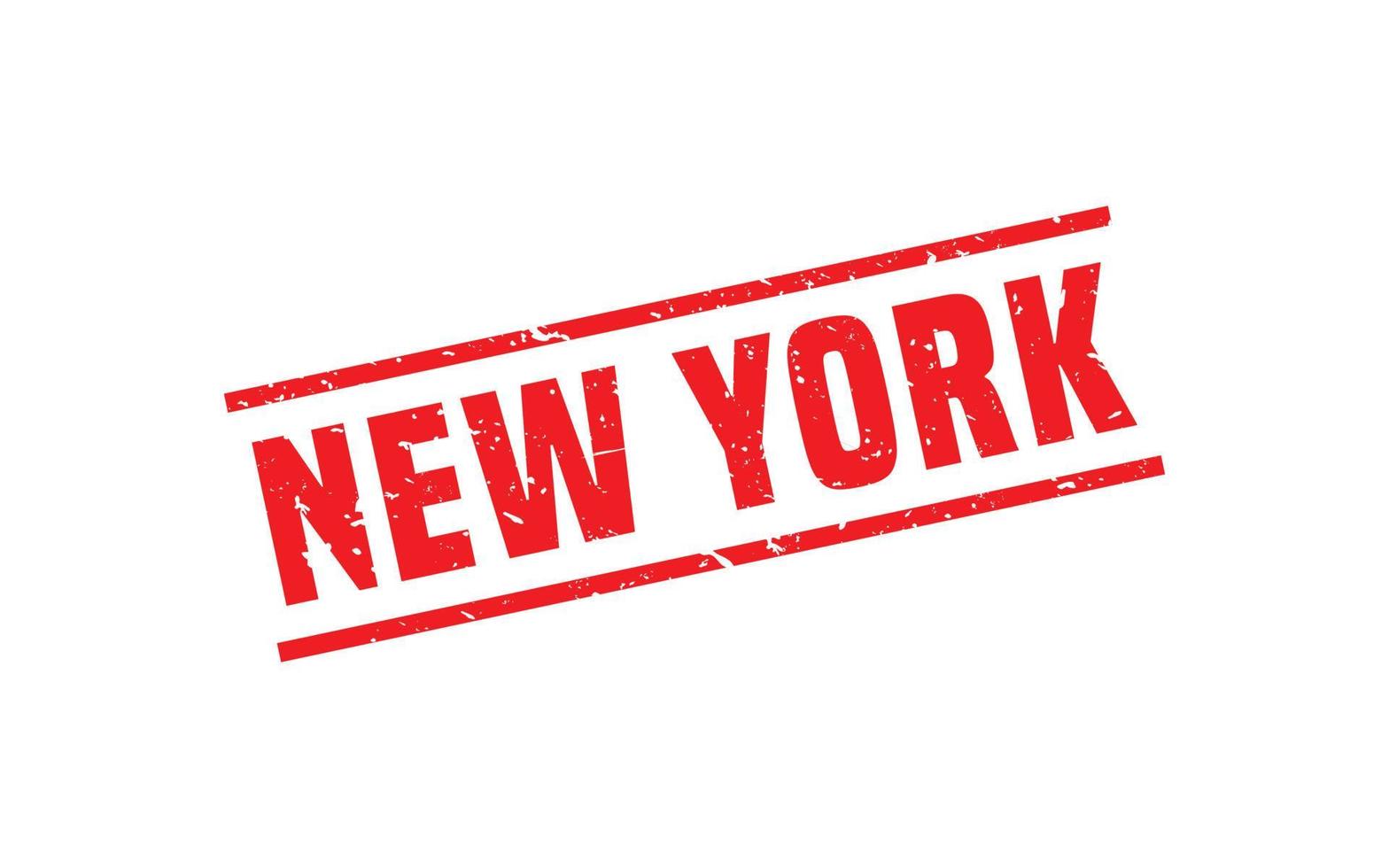 textura de sello de goma de nueva york con estilo grunge sobre fondo blanco vector