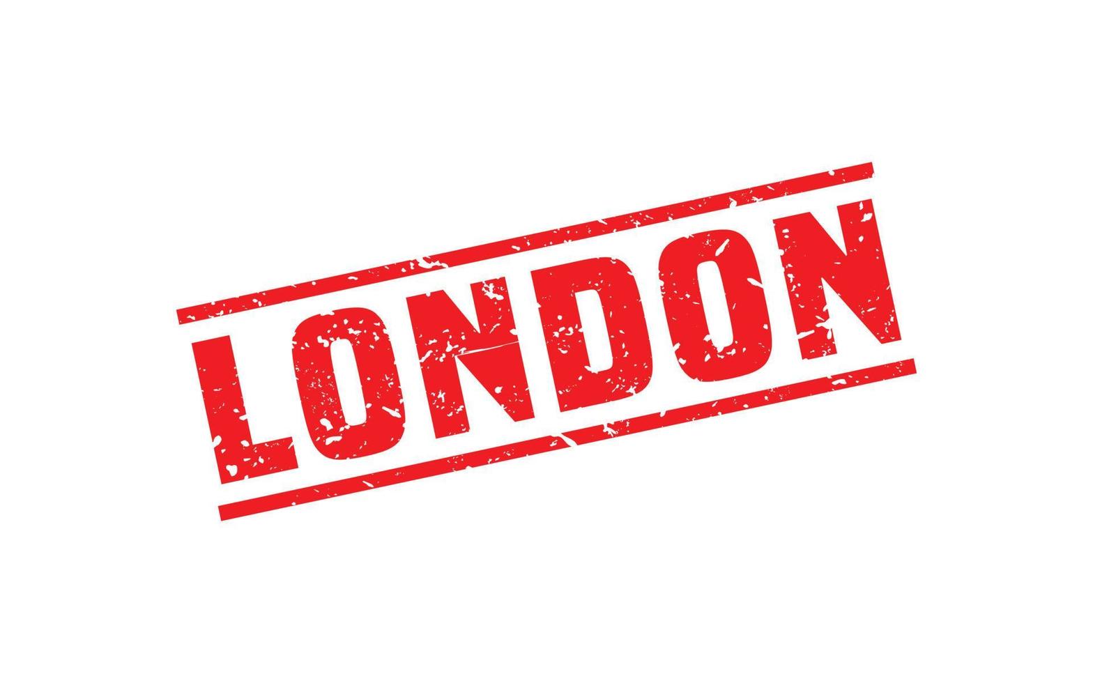 LONDON rubber stamp texture with grunge style on white background vector