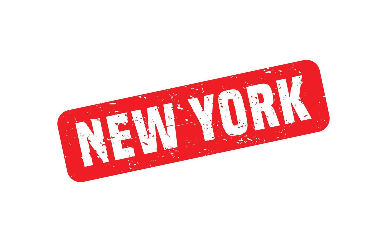 textura de sello de goma de nueva york con estilo grunge sobre fondo blanco vector