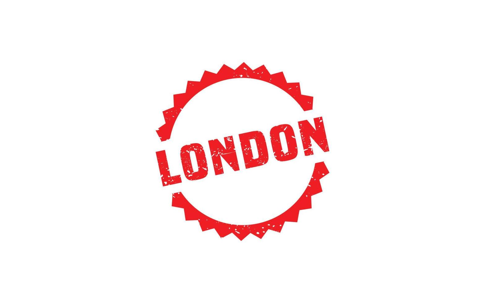 LONDON rubber stamp texture with grunge style on white background vector