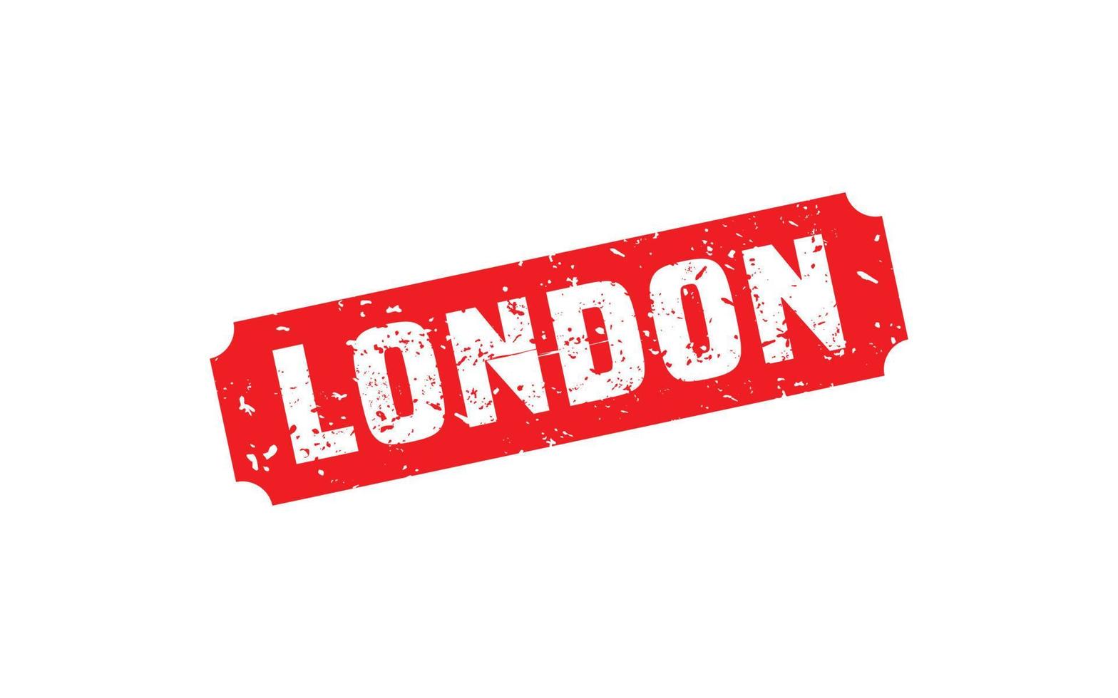 LONDON rubber stamp texture with grunge style on white background vector